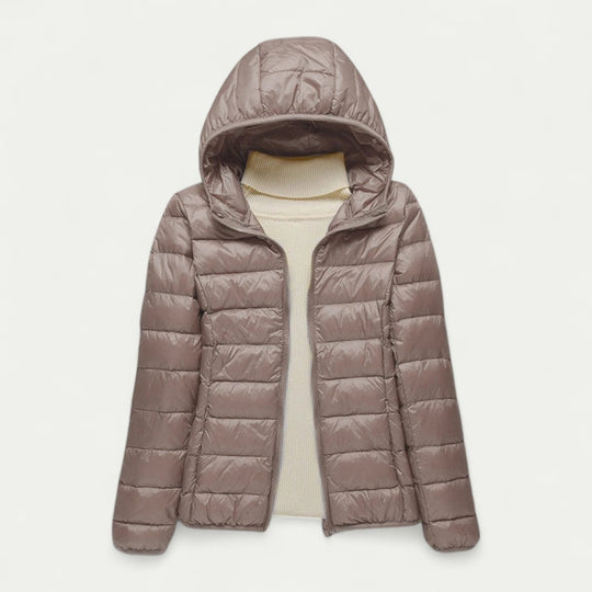 Women’s Lightweight Puffer Jacket with Hood