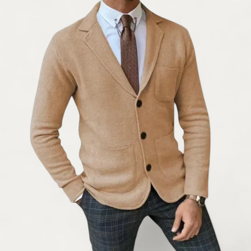 Men’s Knitted Slim Fit Smart Casual Blazer