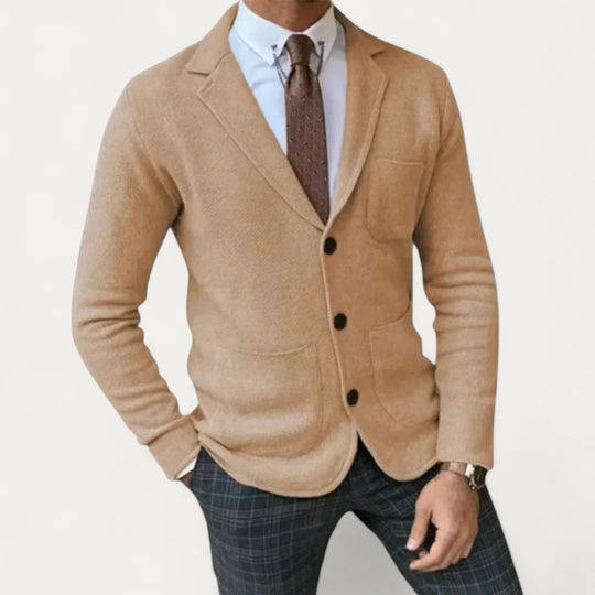 Men’s Knitted Slim Fit Smart Casual Blazer