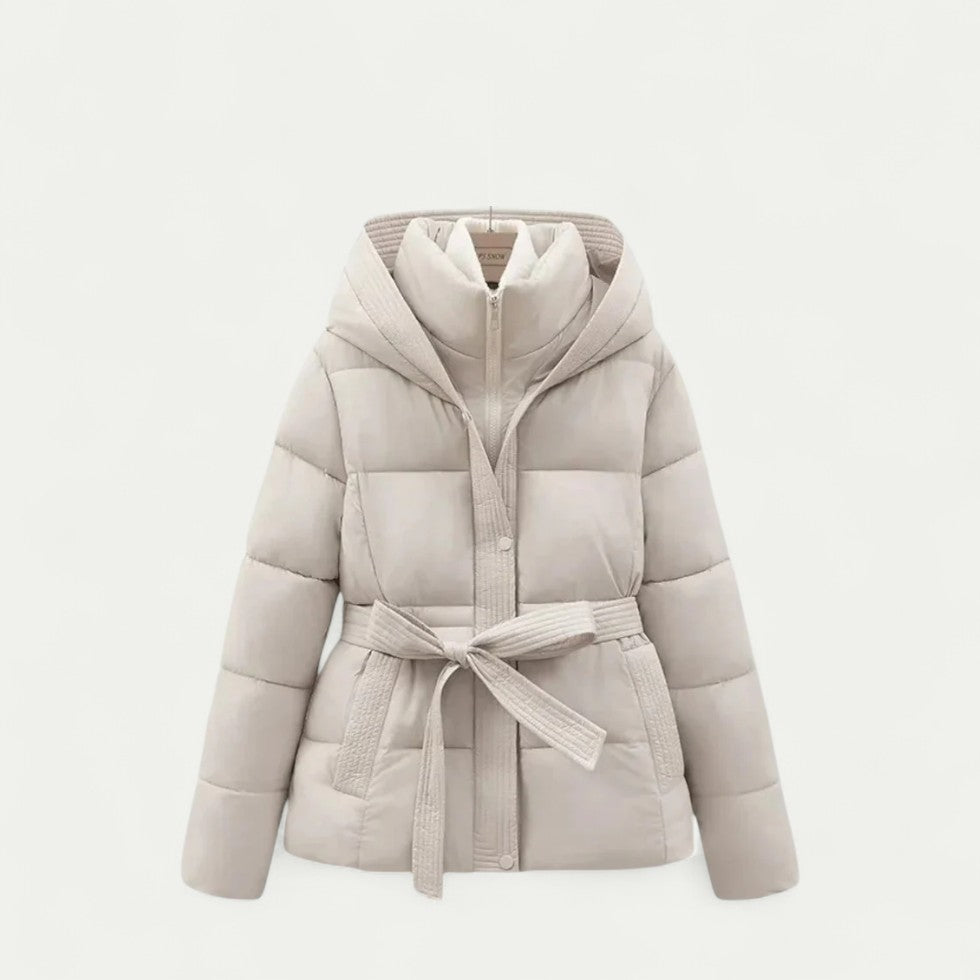 New Winter Jacket Parka Belted Coat