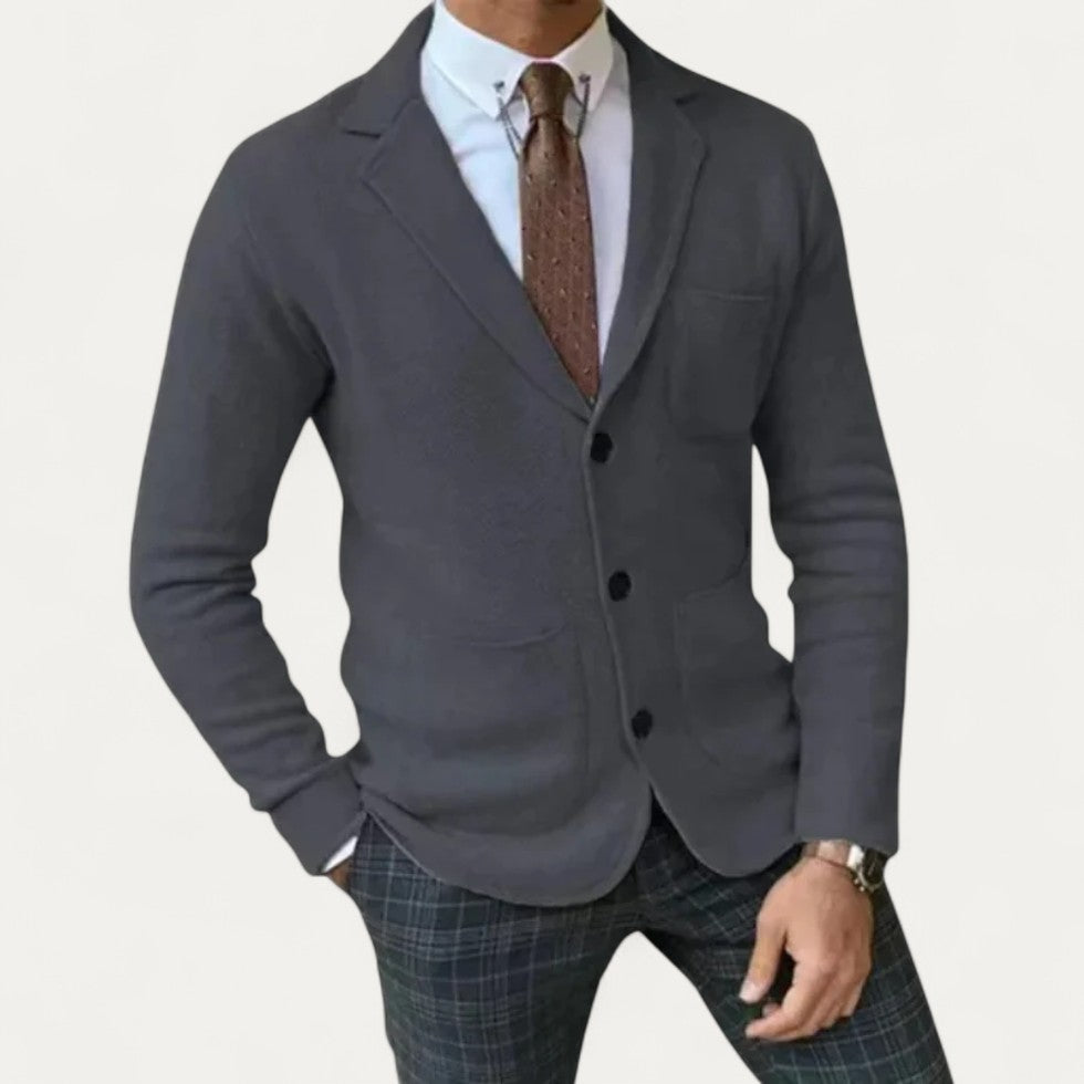 Men’s Knitted Slim Fit Smart Casual Blazer