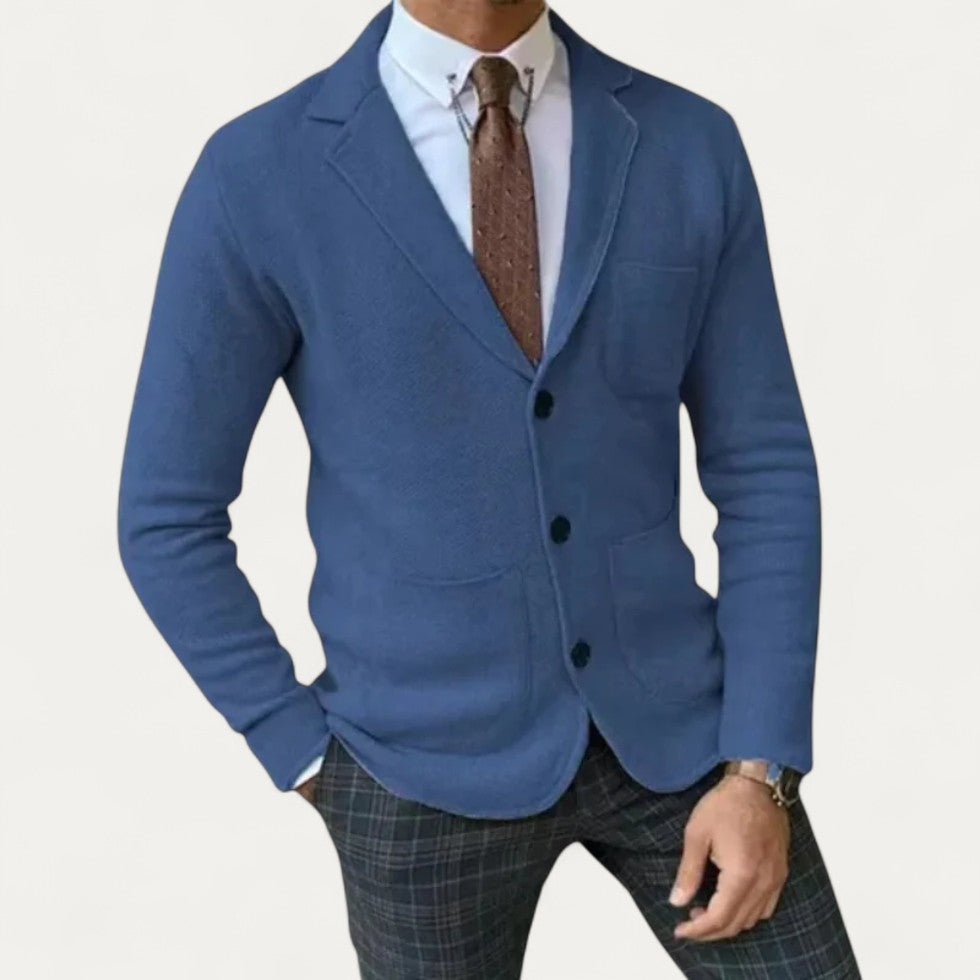 Men’s Knitted Slim Fit Smart Casual Blazer