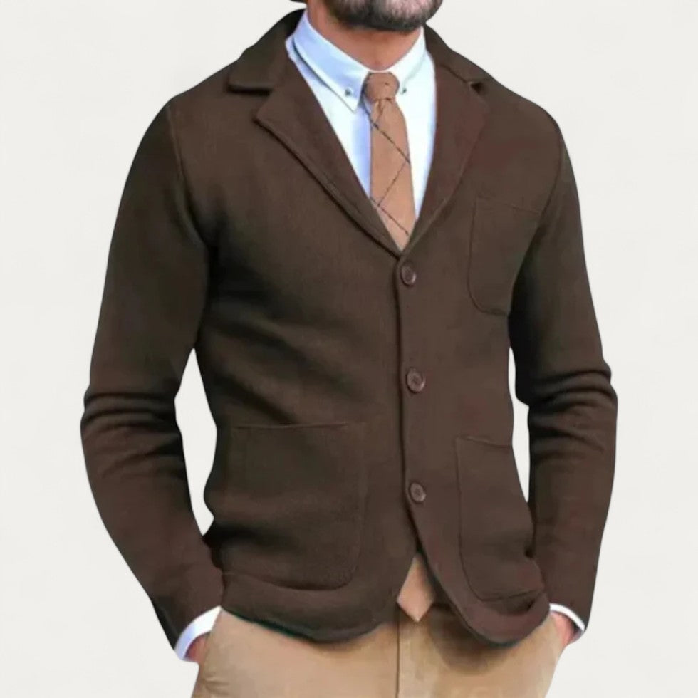 Men’s Knitted Slim Fit Smart Casual Blazer