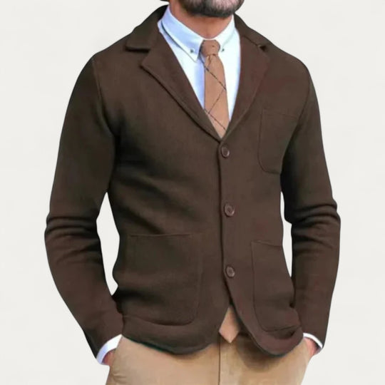 Men’s Knitted Slim Fit Smart Casual Blazer