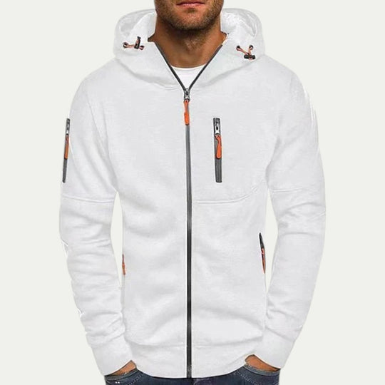 Utility Zip Up Hooded Jacket for Men