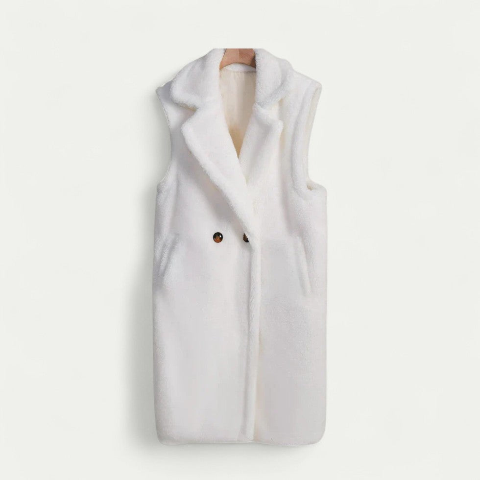 Women’s Sleeveless Teddy Coat Warm Winter Vest
