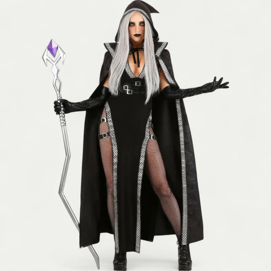 Gothic Witch Maxi Halloween Costume Dress