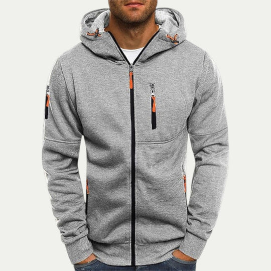 Utility Zip Up Hooded Jacket for Men