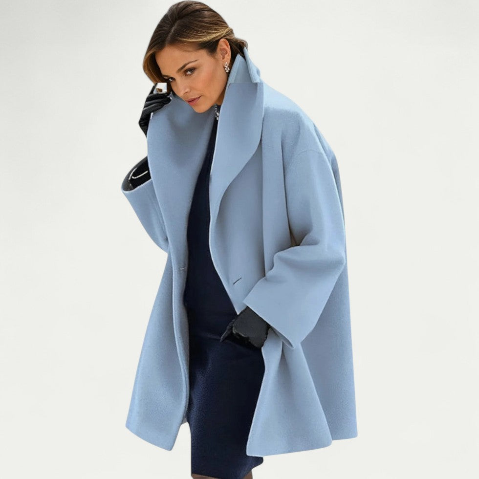 Oversized Wool Blend Winter Coat for Women