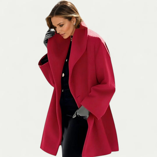 Oversized Wool Blend Winter Coat for Women