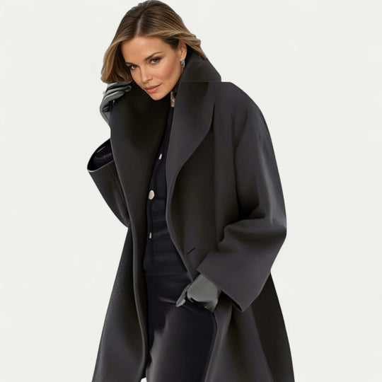 Oversized Wool Blend Winter Coat for Women