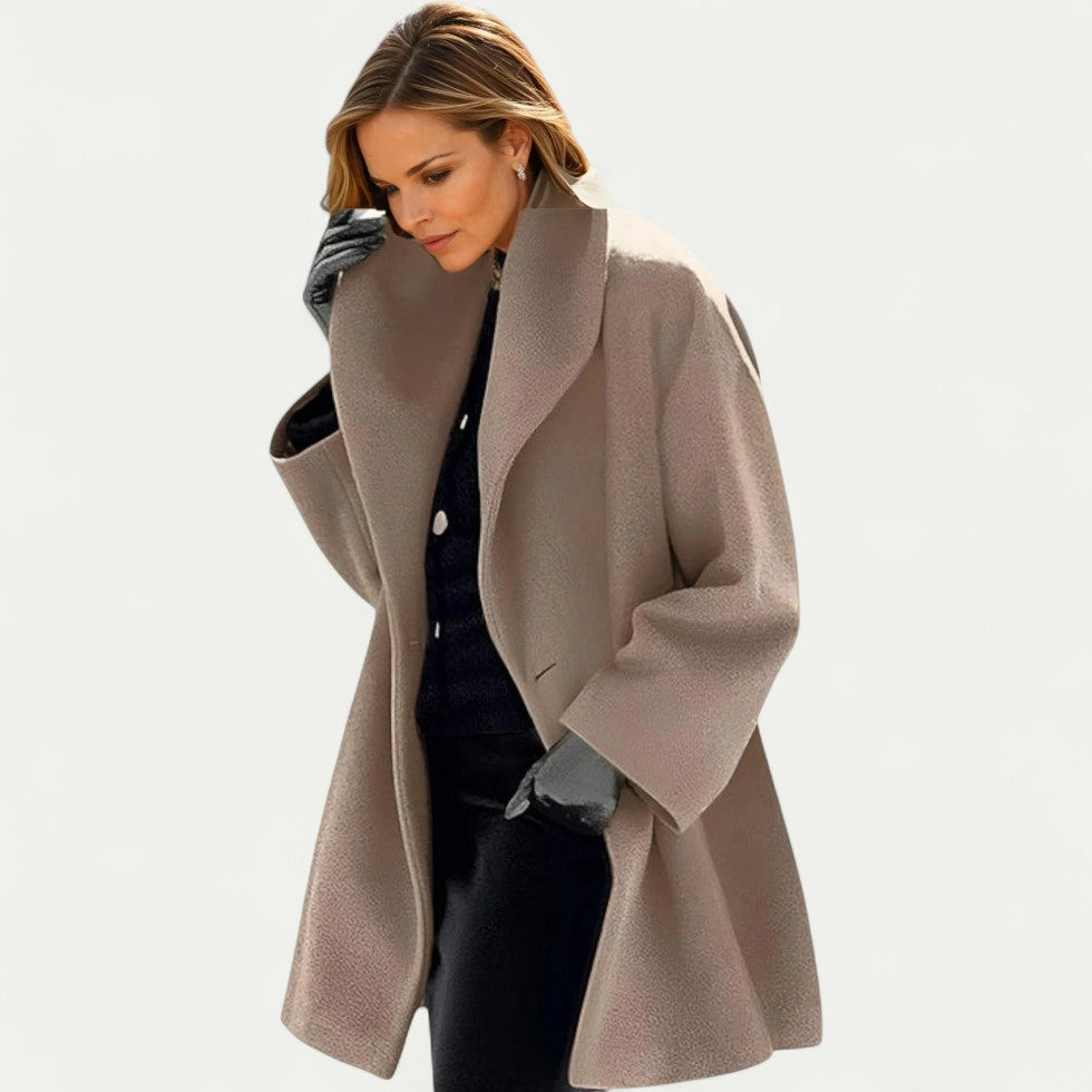 Oversized Wool Blend Winter Coat for Women