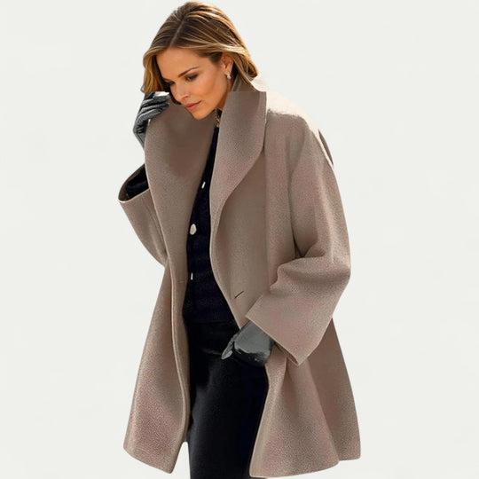 Oversized Wool Blend Winter Coat for Women