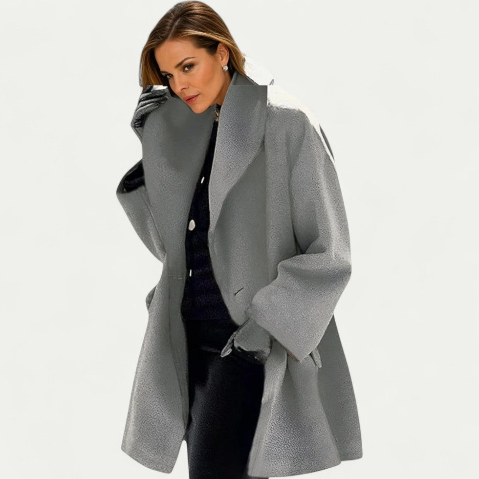 Oversized Wool Blend Winter Coat for Women