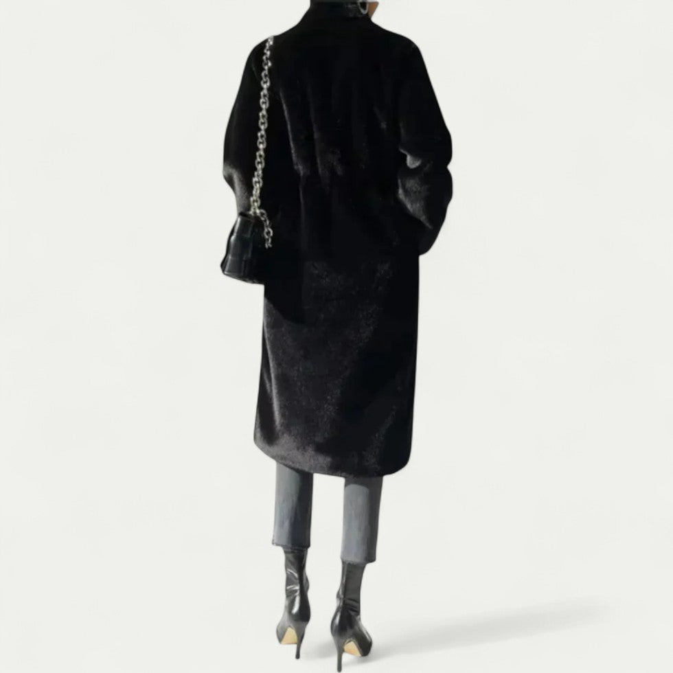 Women Long Winter Warm Trench Coat