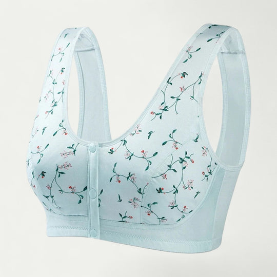 Women Front Closure Floral Comfort Bra