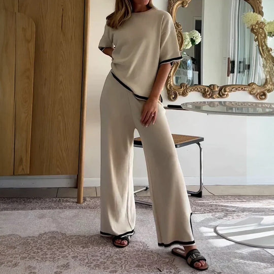 Knitted Two Piece Lounge Set for Women