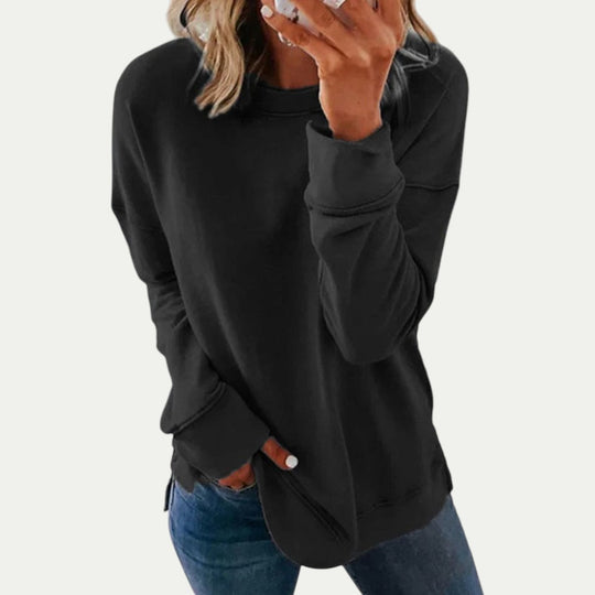 Casual Crew Neck Long Sleeve Sweatshirt for Women