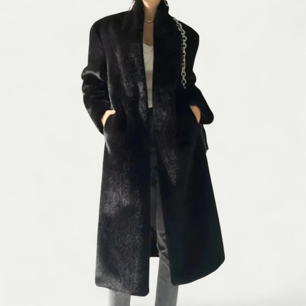 Women Long Winter Warm Trench Coat