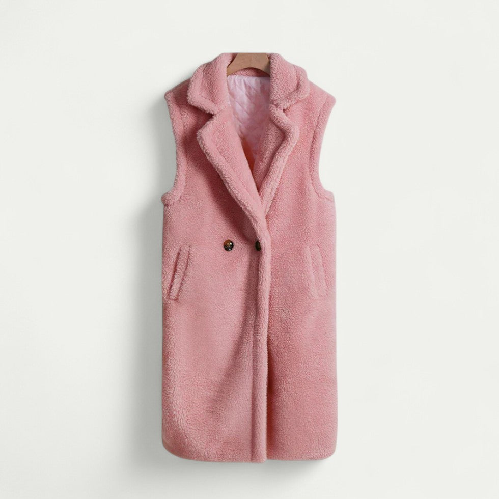 Women’s Sleeveless Teddy Coat Warm Winter Vest