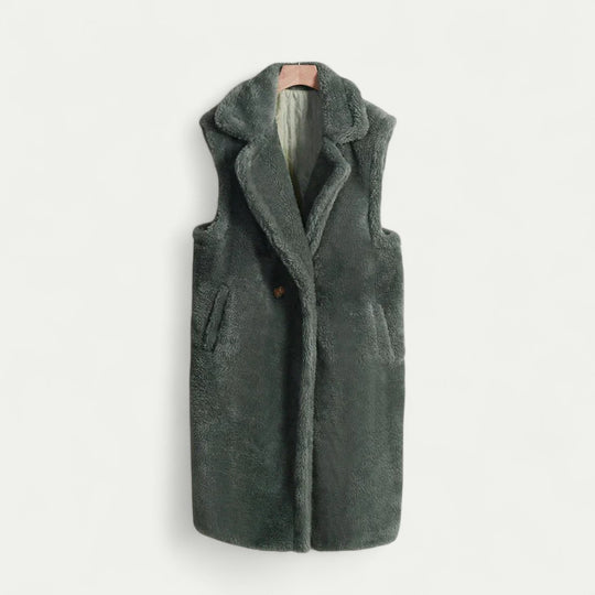 Women’s Sleeveless Teddy Coat Warm Winter Vest