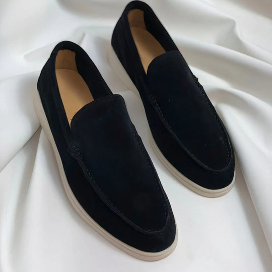 Old Money Suede Slip-On Loafers for Men