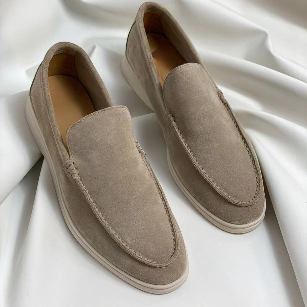 Old Money Suede Slip-On Loafers for Men