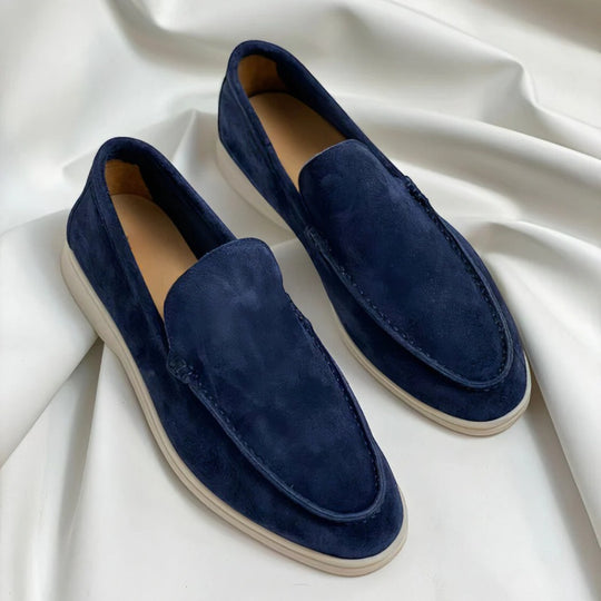 Old Money Suede Slip-On Loafers for Men