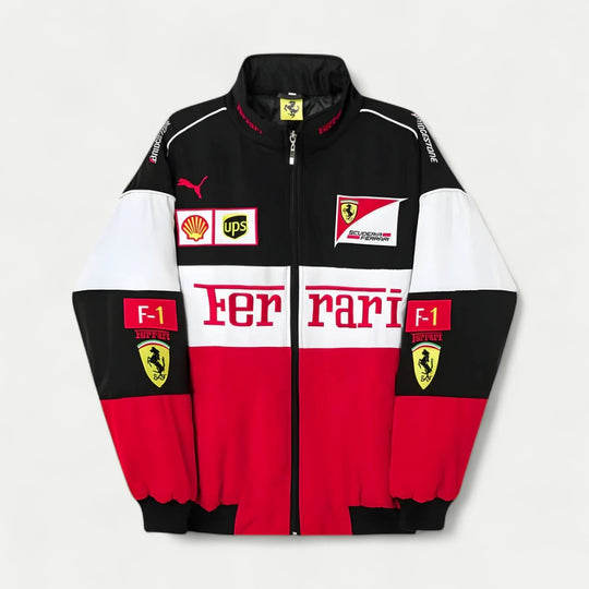 Retro Unisex Formula One Racing Bomber Jacket