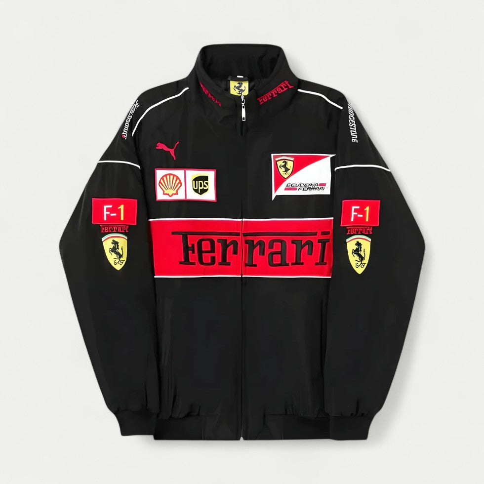 Retro Unisex Formula One Racing Bomber Jacket