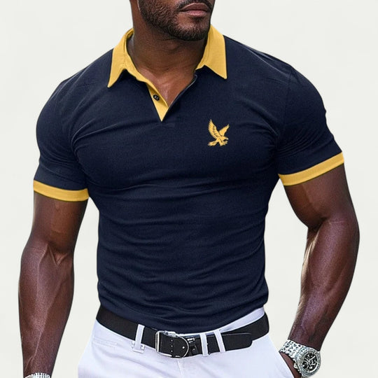 Breathable Cotton Blend Slim Fit Polo Shirt for Summer