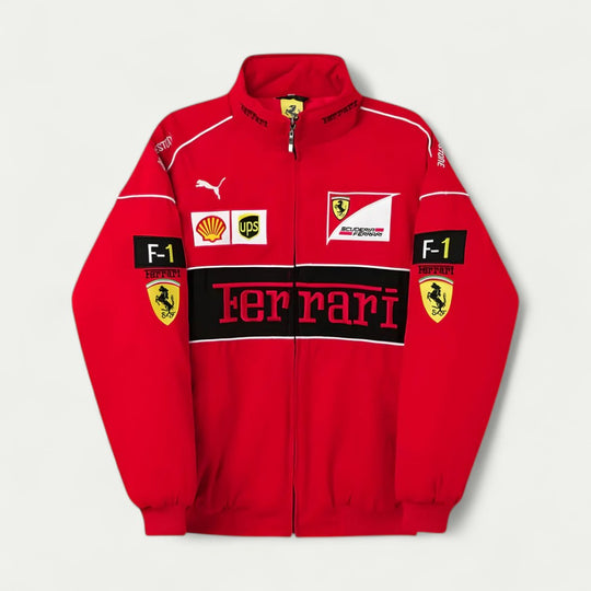 Retro Unisex Formula One Racing Bomber Jacket