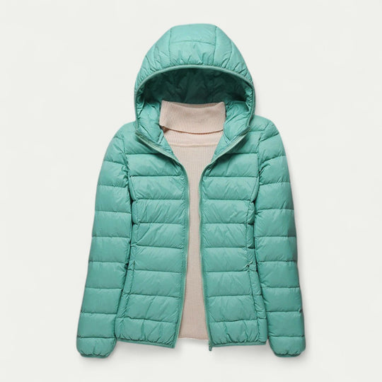 Women’s Lightweight Puffer Jacket with Hood