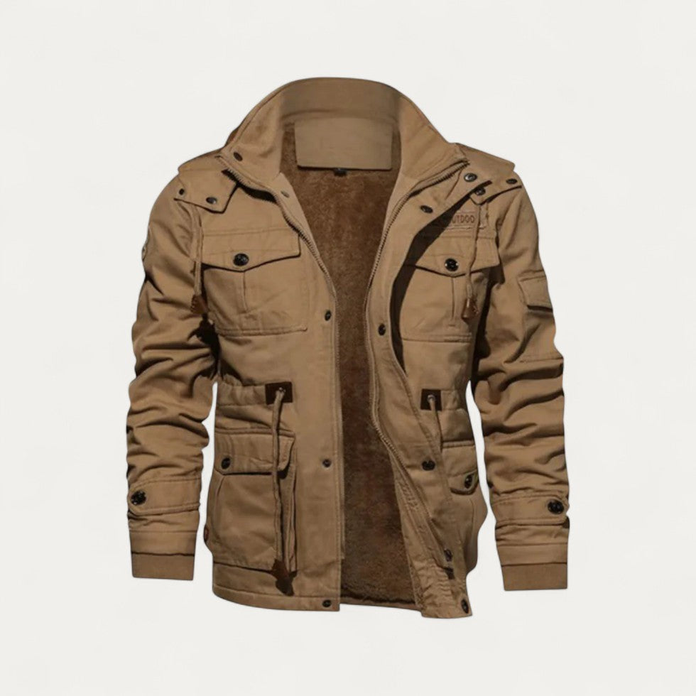 Fleece Lined Cotton Winter Jacket for Men