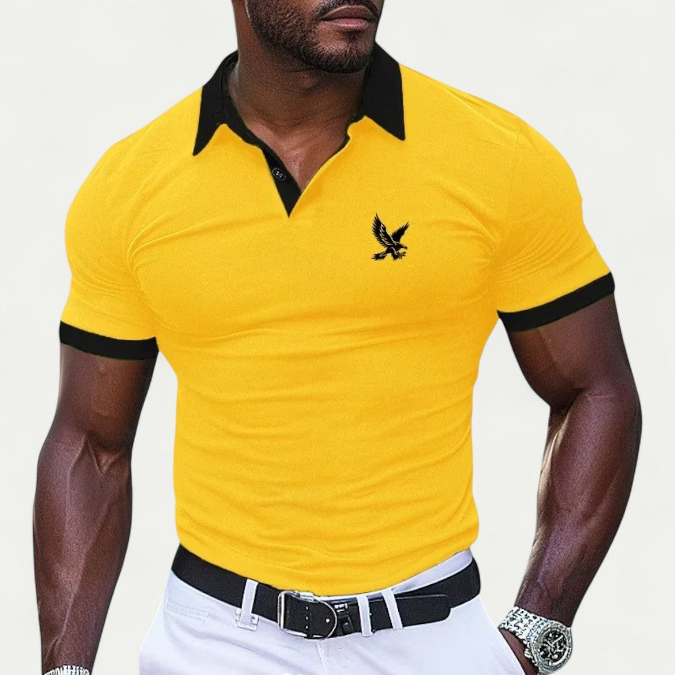 Breathable Cotton Blend Slim Fit Polo Shirt for Summer