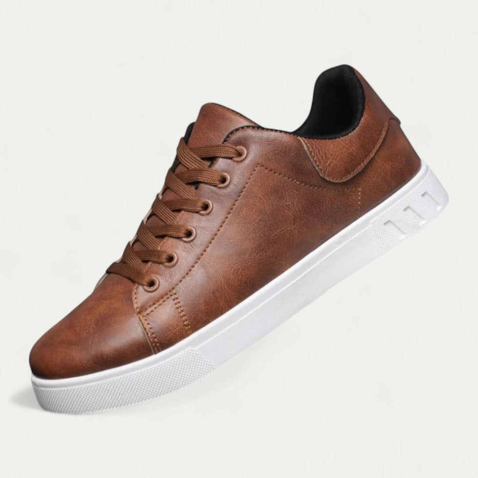 Orthopedic Leather Sneakers for Men Casual Comfort Style