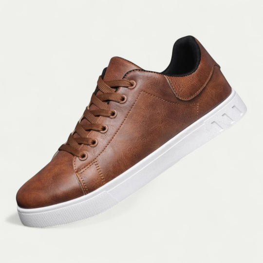 Orthopedic Leather Sneakers for Men Casual Comfort Style