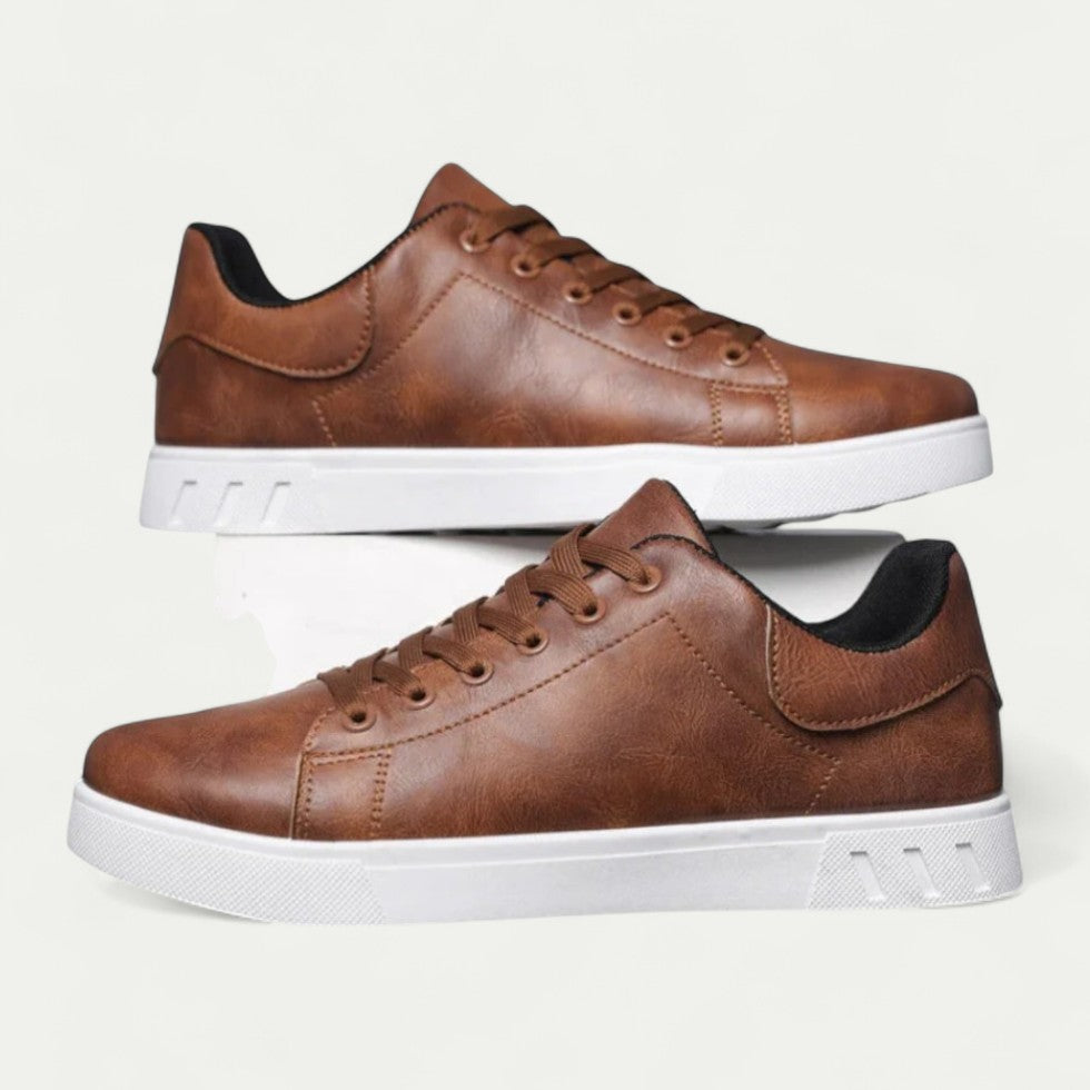 Orthopedic Leather Sneakers for Men Casual Comfort Style