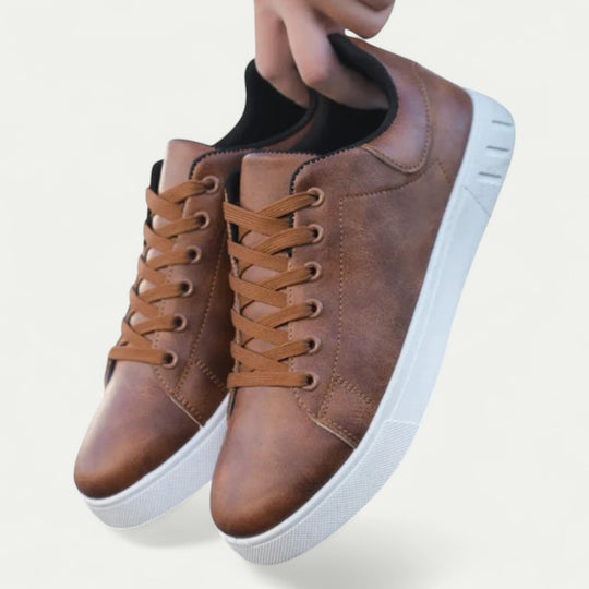Orthopedic Leather Sneakers for Men Casual Comfort Style
