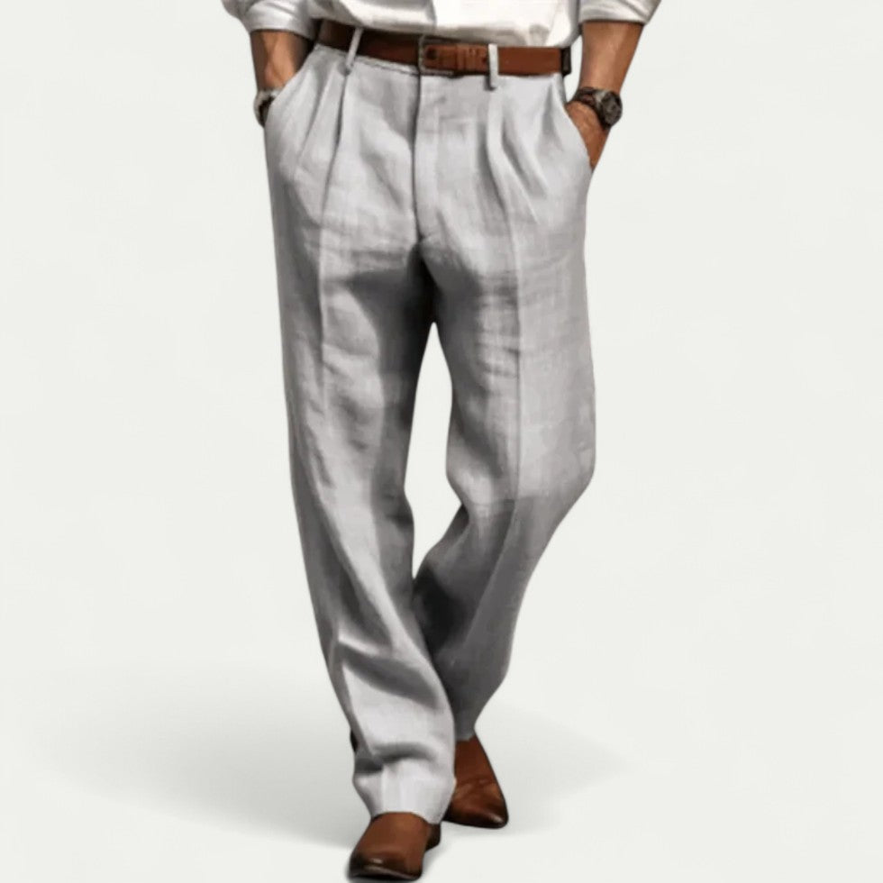 Retro Linen Mens Trousers