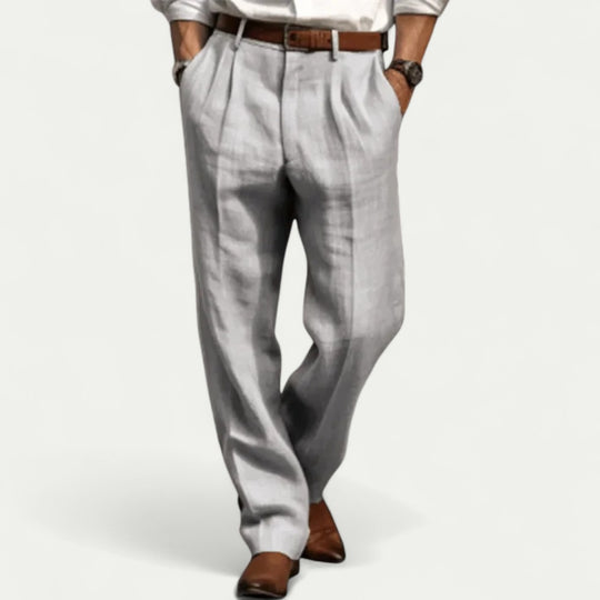 Retro Linen Mens Trousers