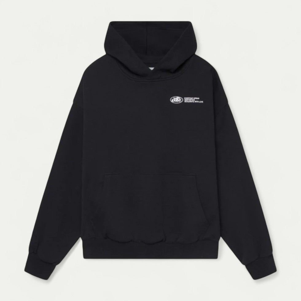 Oversized Cotton Blend Graphic Back Print Streetwear Hoodie