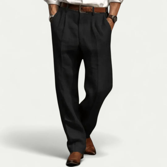 Retro Linen Mens Trousers