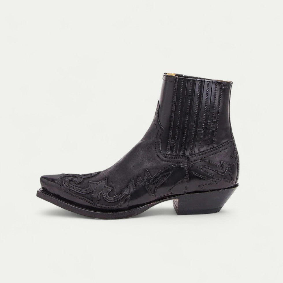 Men Orthopedic Western Cowboy Ankle Boots