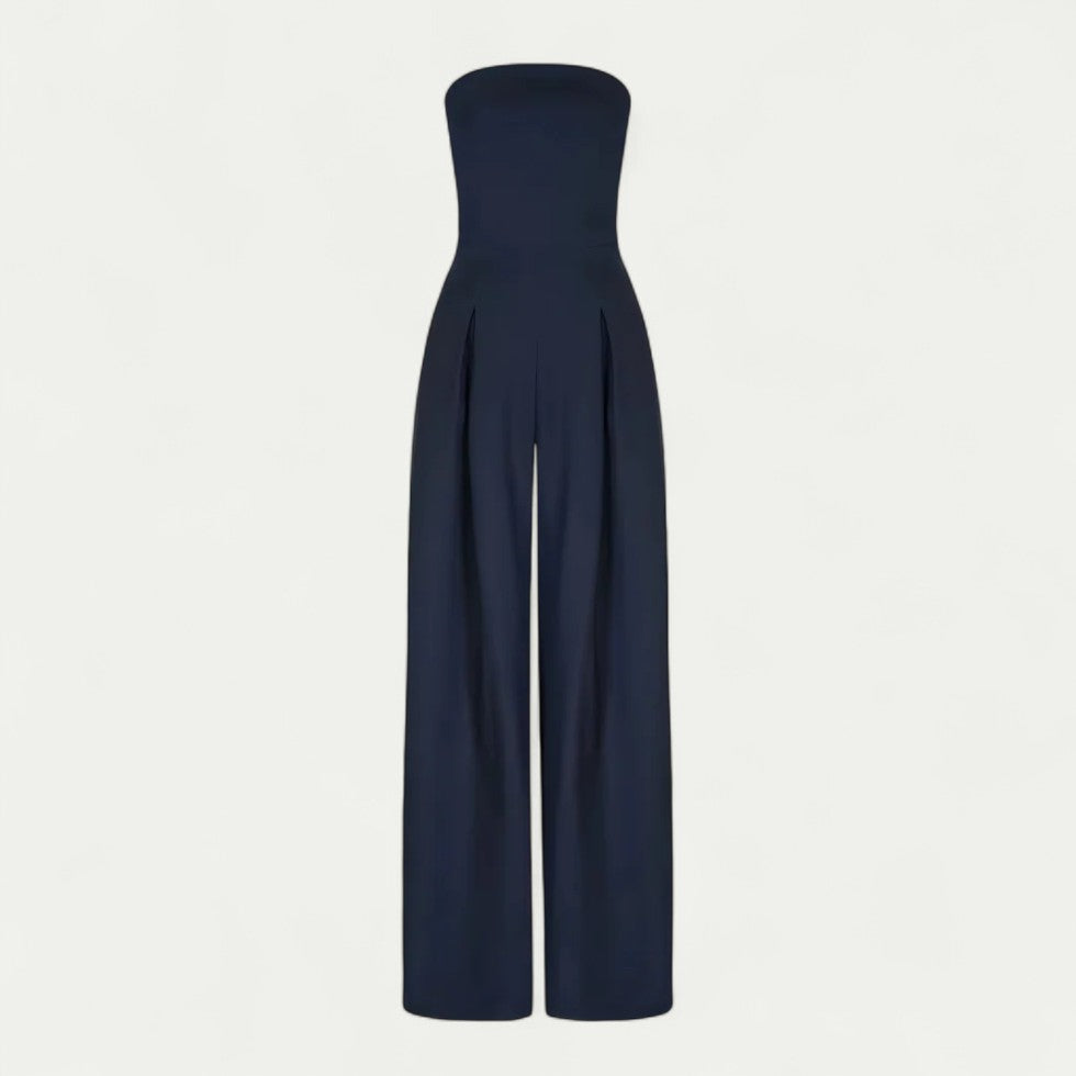 Women’s Strapless Wide Leg Jumpsuit