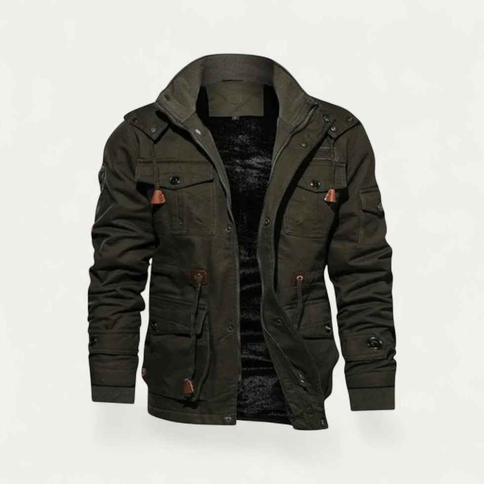 Fleece Lined Cotton Winter Jacket for Men