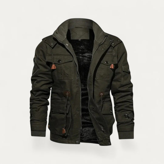 Fleece Lined Cotton Winter Jacket for Men