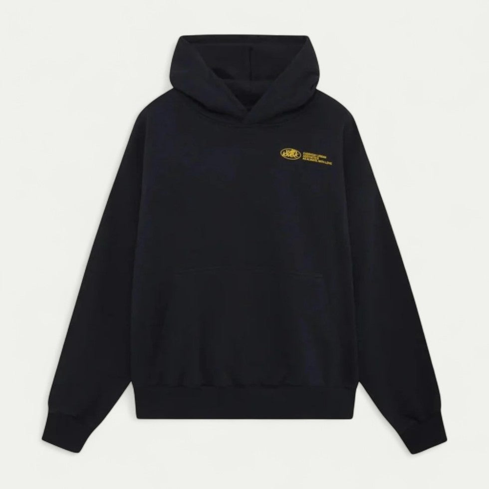 Oversized Cotton Blend Graphic Back Print Streetwear Hoodie