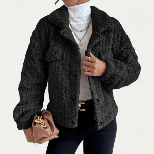 Women’s Teddy Fleece Winter Jacket Long Sleeve