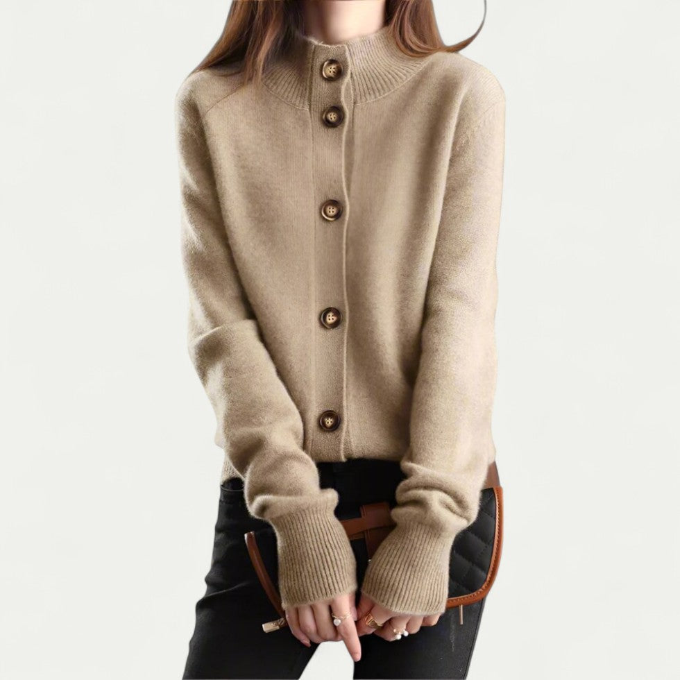 Button Up Knit Cardigan for Women
